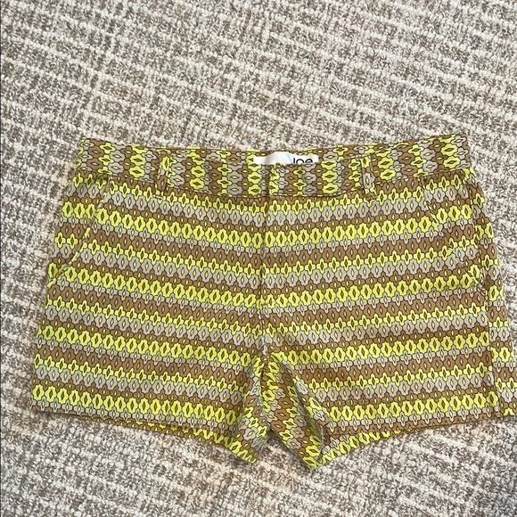 Joe Fresh Women's Patterned Shorts - Yellow and Brown - Picture 1 of 5